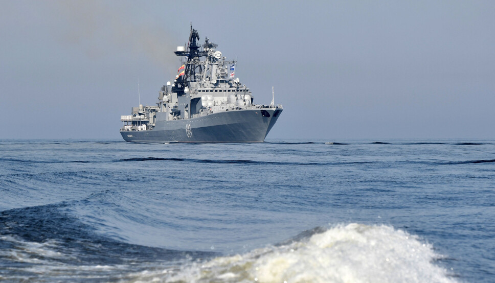 Bildet er fra en marinedag i St. Petersburg i 2019.