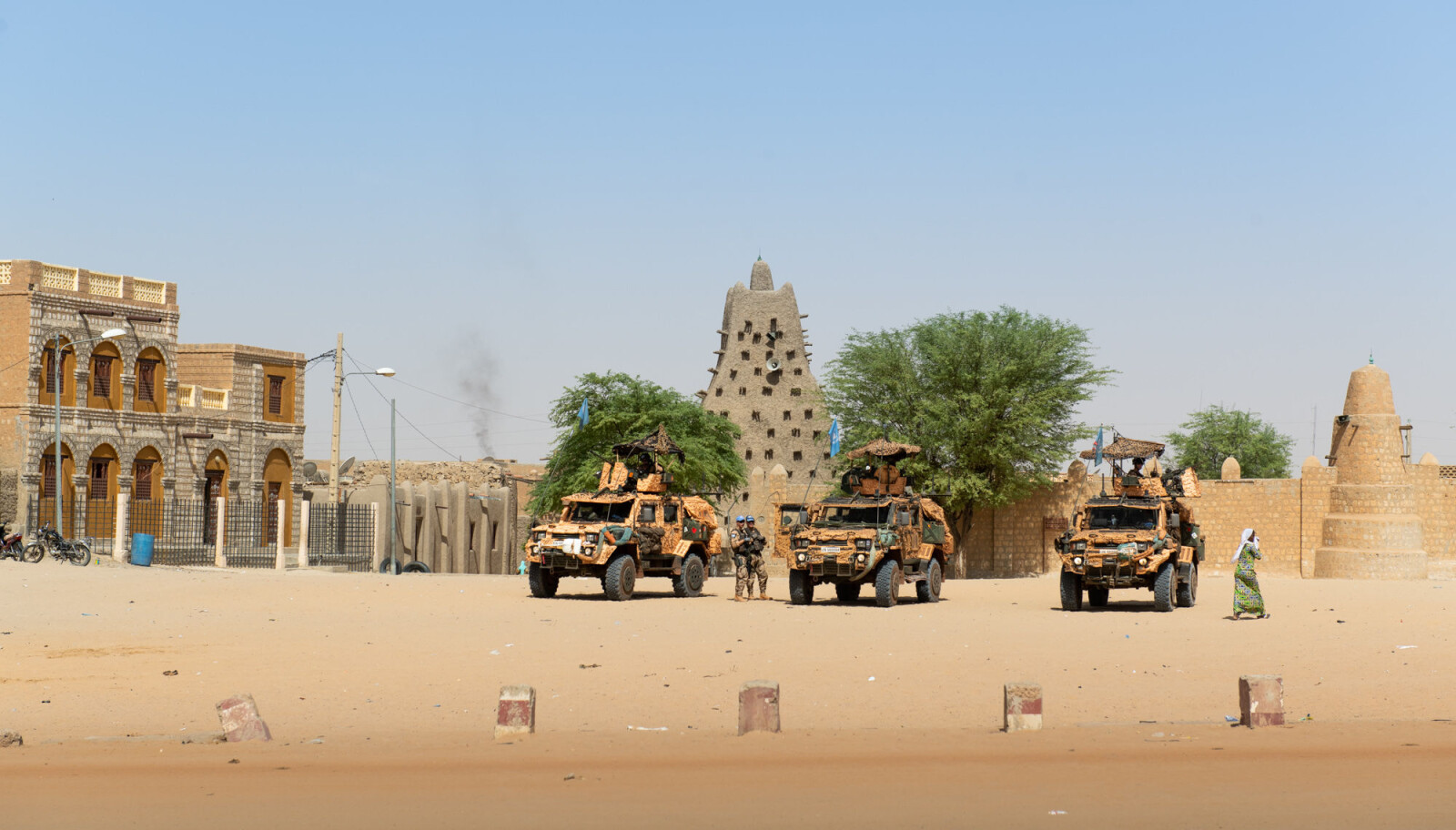 Sankoré-moskeen, en av tre eldgamle læringssteder i Timbuktu, datert tilbake til år 989 Sankoré-moskeen, en av tre eldgamle læringssteder i Timbuktu, datert tilbake til år 989
