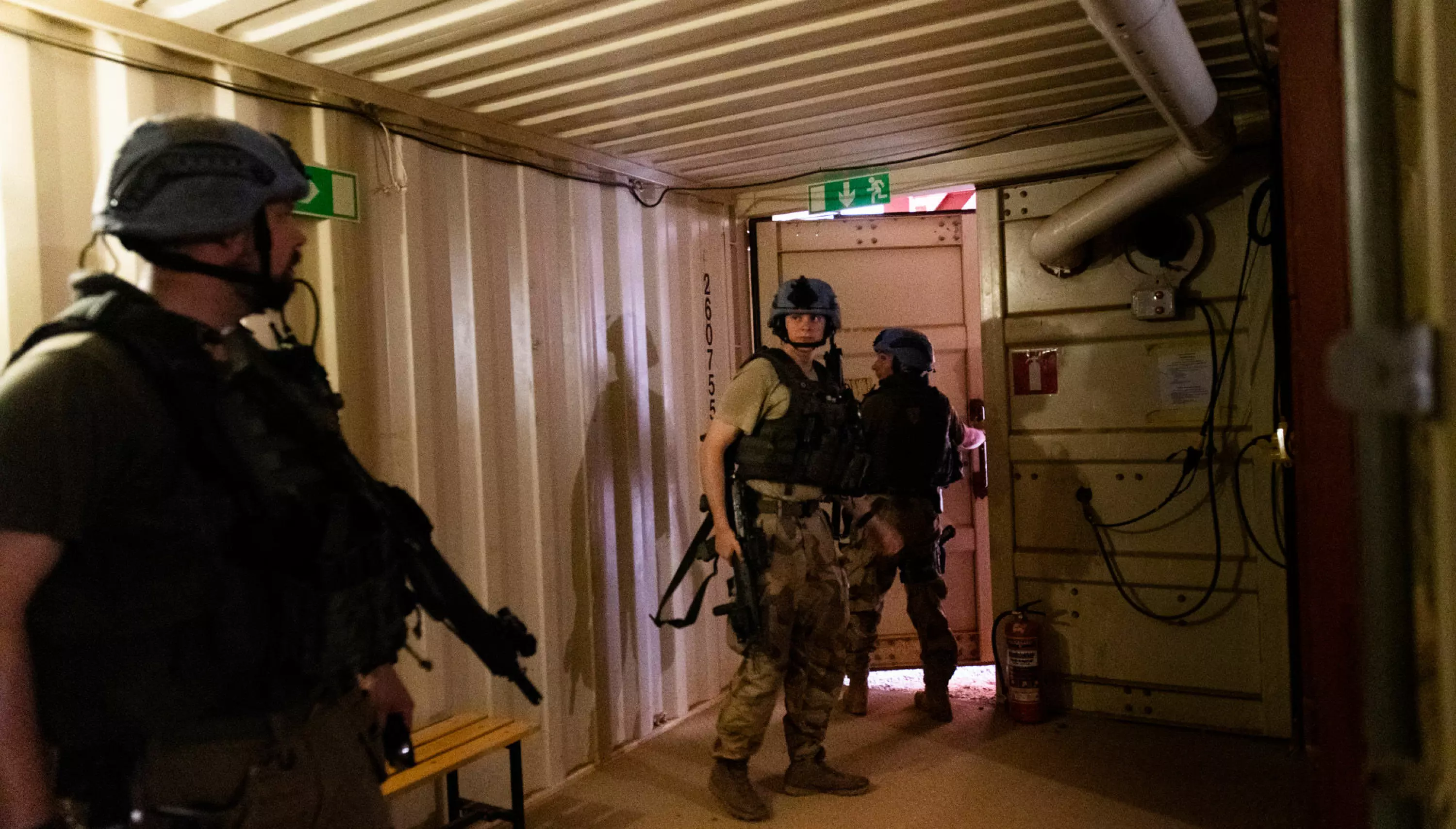 Et møte med denne bunkeren var noe av det første Forsvarets forum fikk oppleve da de ankom Timbuktu.