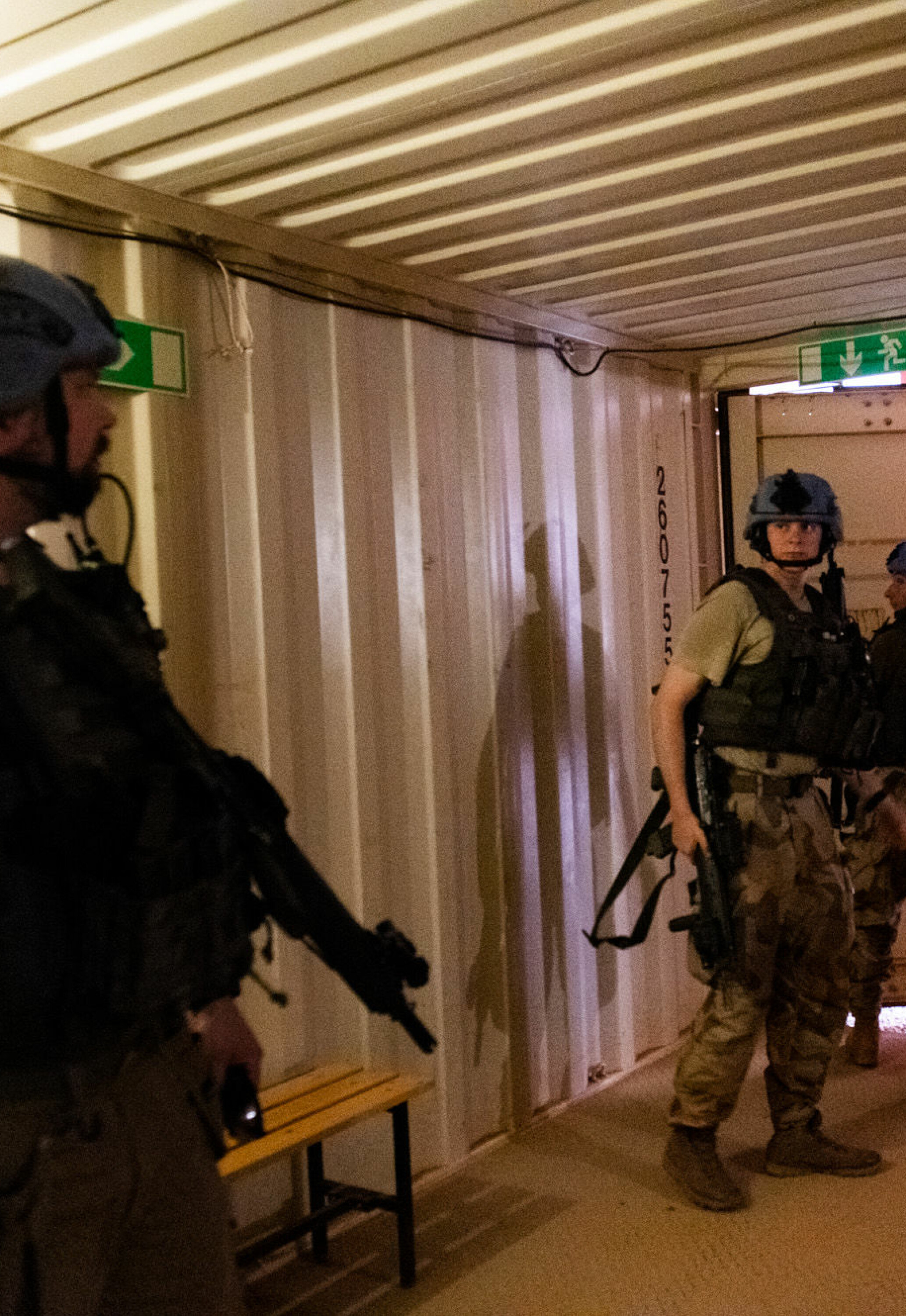 Et møte med denne bunkeren var noe av det første Forsvarets forum fikk oppleve da de ankom Timbuktu.
