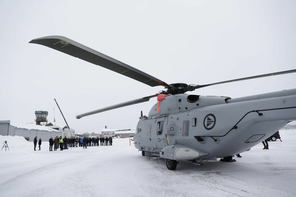 FORSINKET: NH90-prosjektet er ytterligere forsinket og siste helikopter blir ikke levert til Norge før til neste år. Foto: Berit Roald/NTB Scanpix