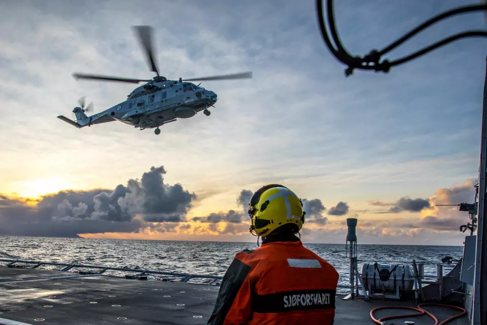 NH90 skal operere både fra Kystvaken og fregatter. Foto: Forsvaret