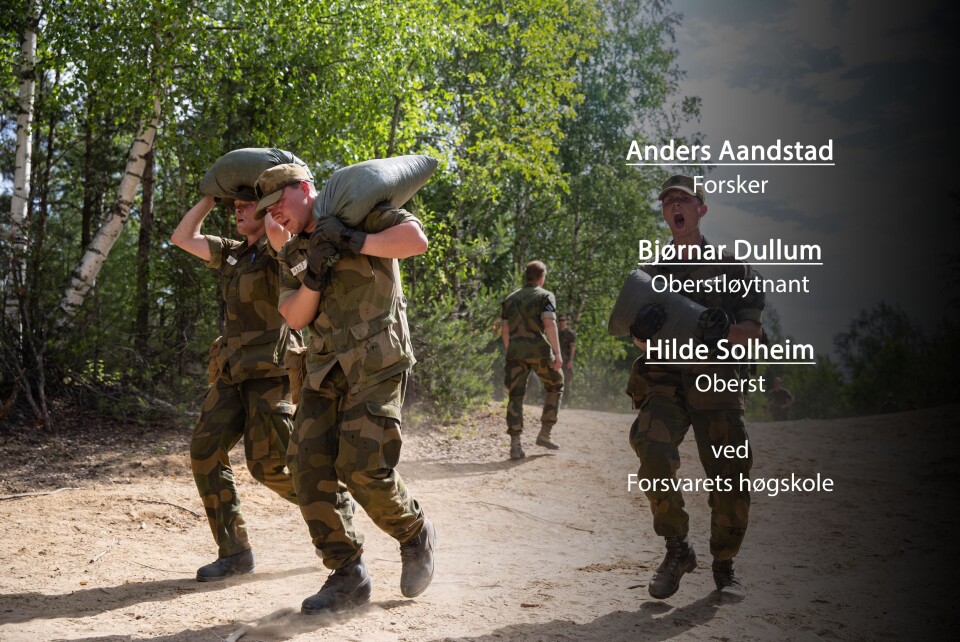 Kravene i Forsvaret: Vi må finne hva vi skal måle for å finne de rette fysiske testene i Forsvaret, skriver kronikkforfatterene fra Forsvarets høgskole (Foto: Cathrine Rognes Johnsen/Forsvaret):