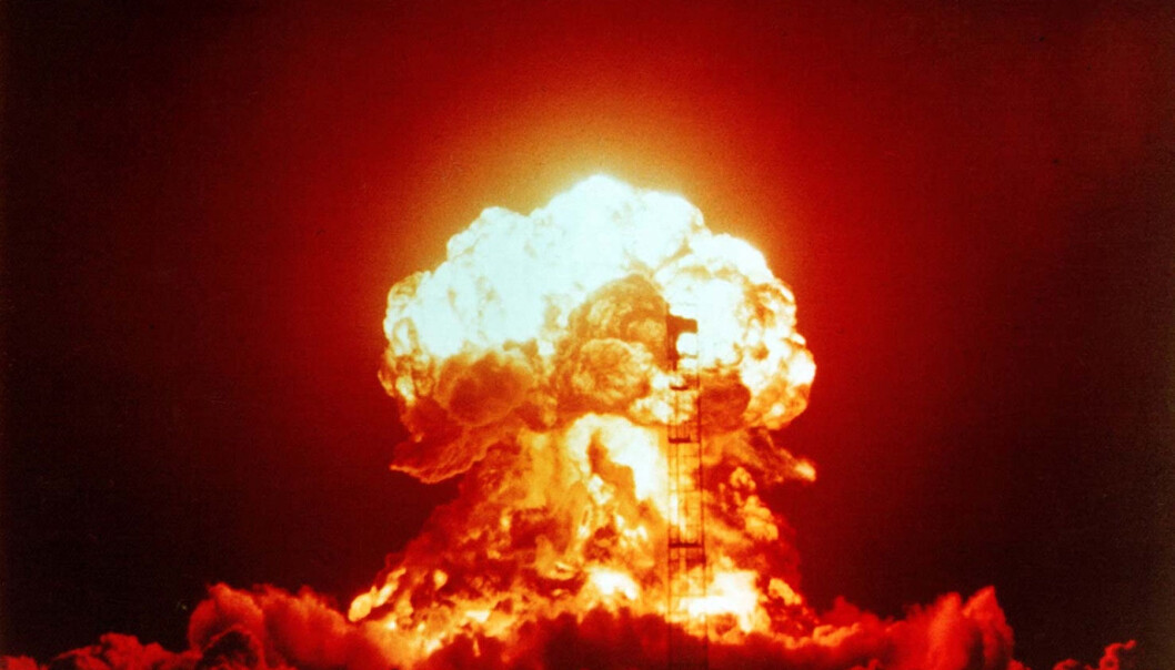 ATOMVÅPEN: Samtlige atomvåpen må ødelegges, mener Mikhail Gorbatsjov. Her ser vi resultatet av en atomprøvespregning i USA på 1950-tallet (Foto: Courtesy Everett Collection/ via NTB Scanpix) ATOMVÅPEN: Samtlige atomvåpen må ødelegges, mener Mikhail Gorbatsjov. Her ser vi resultatet av en atomprøvespregning i USA på 1950-tallet (Foto: Courtesy Everett Collection/ via NTB Scanpix)