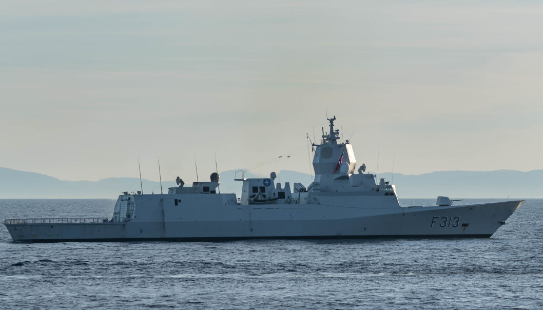 FØR ULYKKEN: KNM Helge Ingstad under øvelse Trident Juncture, kort tid før ulykken 8. november 2018. FØR ULYKKEN: KNM Helge Ingstad under øvelse Trident Juncture, kort tid før ulykken 8. november 2018.