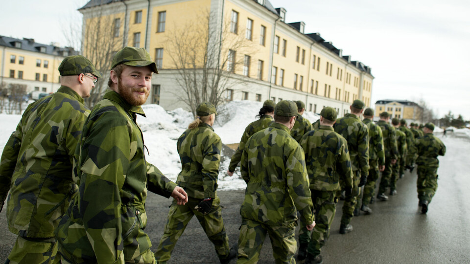 FRA ARKIVET: I 2014 besøkte vi yrkessoldat Johan Dahl i Boden. – Alle svensker burde gjennomføre ni måneder i Forsvaret, mente han.