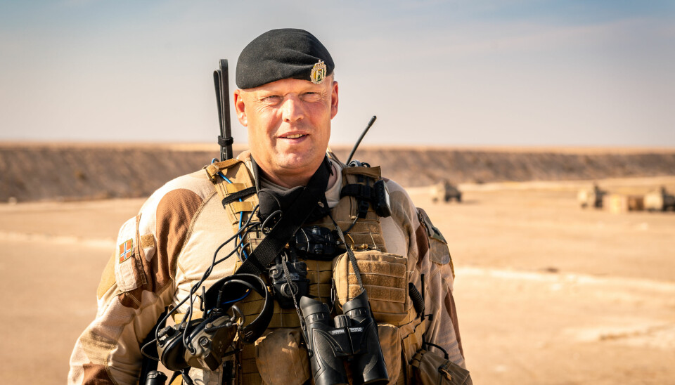 OPPLEVDE ANGREPET: Oberstløytnant Einar Aarbogh var sjef for NORTU 5 (Norwegian Task Unit) i Anbar, Irak.