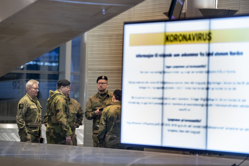 Heimevernet bistår i arbeidet med å nekte utlendinger innreise på Gardermoen