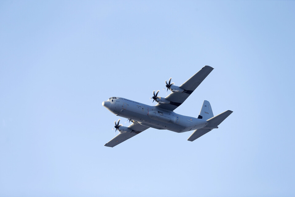 Hercules-fly nær ved kollisjon under Cold Response
