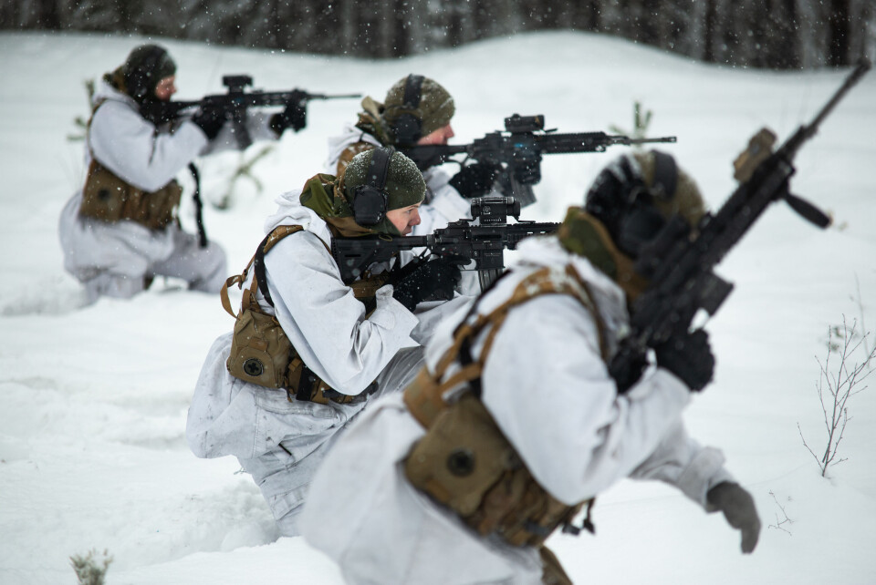 Garden på øvelse. Illustrasjonsfoto: Magnus Alexander Thor/ Forsvaret