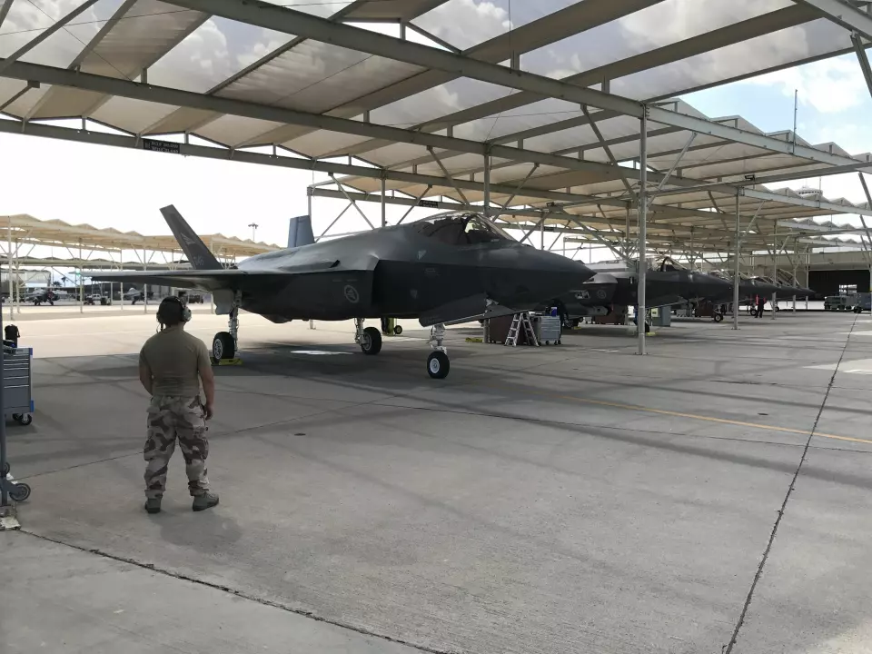 Norske F-35 på Luke Air Force Base i Phoenix. Foto: Christian Nørstebø
