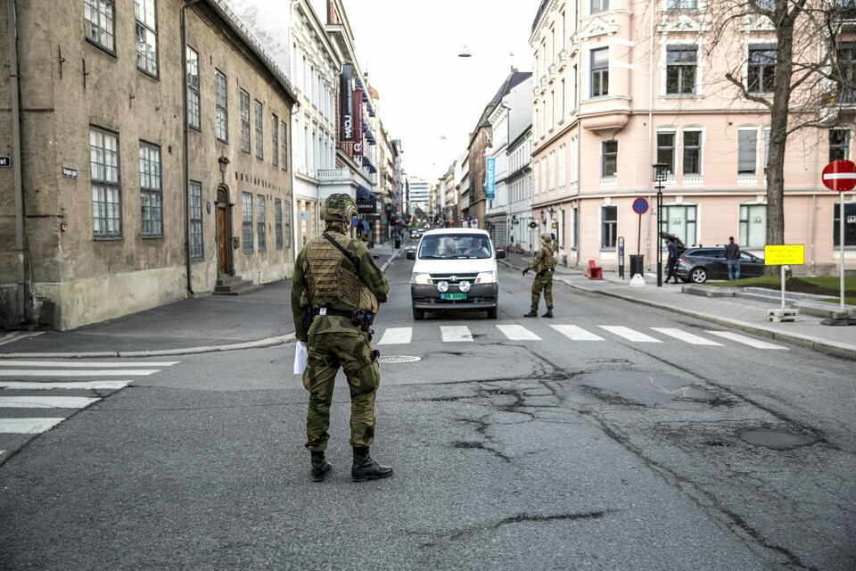 Vanligere syn: Militært personell har blitt et stadig vanligere syn i gatebildet i enkelte europeiske byer. Også i Norge kan det være aktuelt under eller etter en terrorhendelse, tror Malin Stensønes. Her er norske soldater under «Øvelse hovedstad».