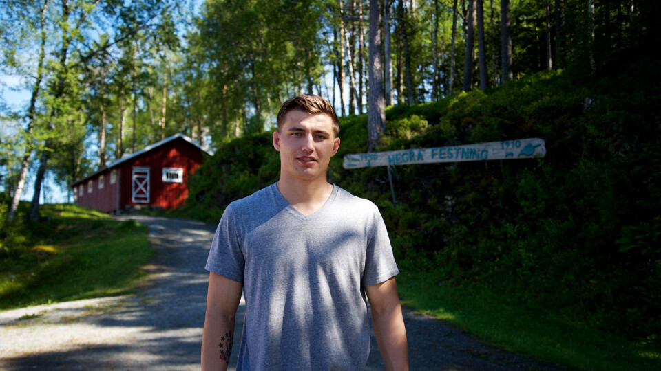 Imponert: Korporal Johnny Dobson er imponert over kvaliteten på Telemark bataljon som han og medsoldatene i US Marines har øvd med.
