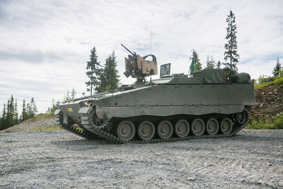 Kampvognprosjektet har levert ny CV90-variant. Nå har Hæren fått alle fem.