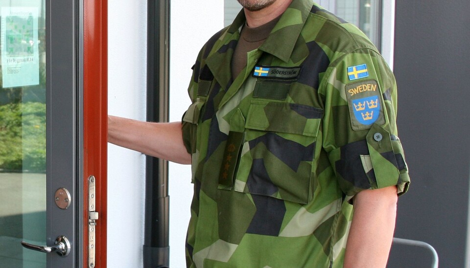 Flottiljechef: Peder Söderström mener øvelse Aurora er viktig for det svenske forsvaret (Foto: Lasse Jansson/Försvarsmakten).