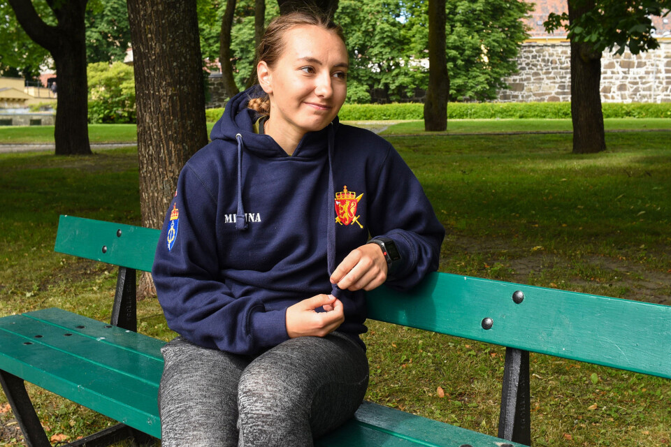 BLE DIMITTERT: Lena Mittina kom inn til førstegangstjeneste, men gikk stort sett og ventet på sikkerhetsklarering. Til slutt ble hun dimittert.