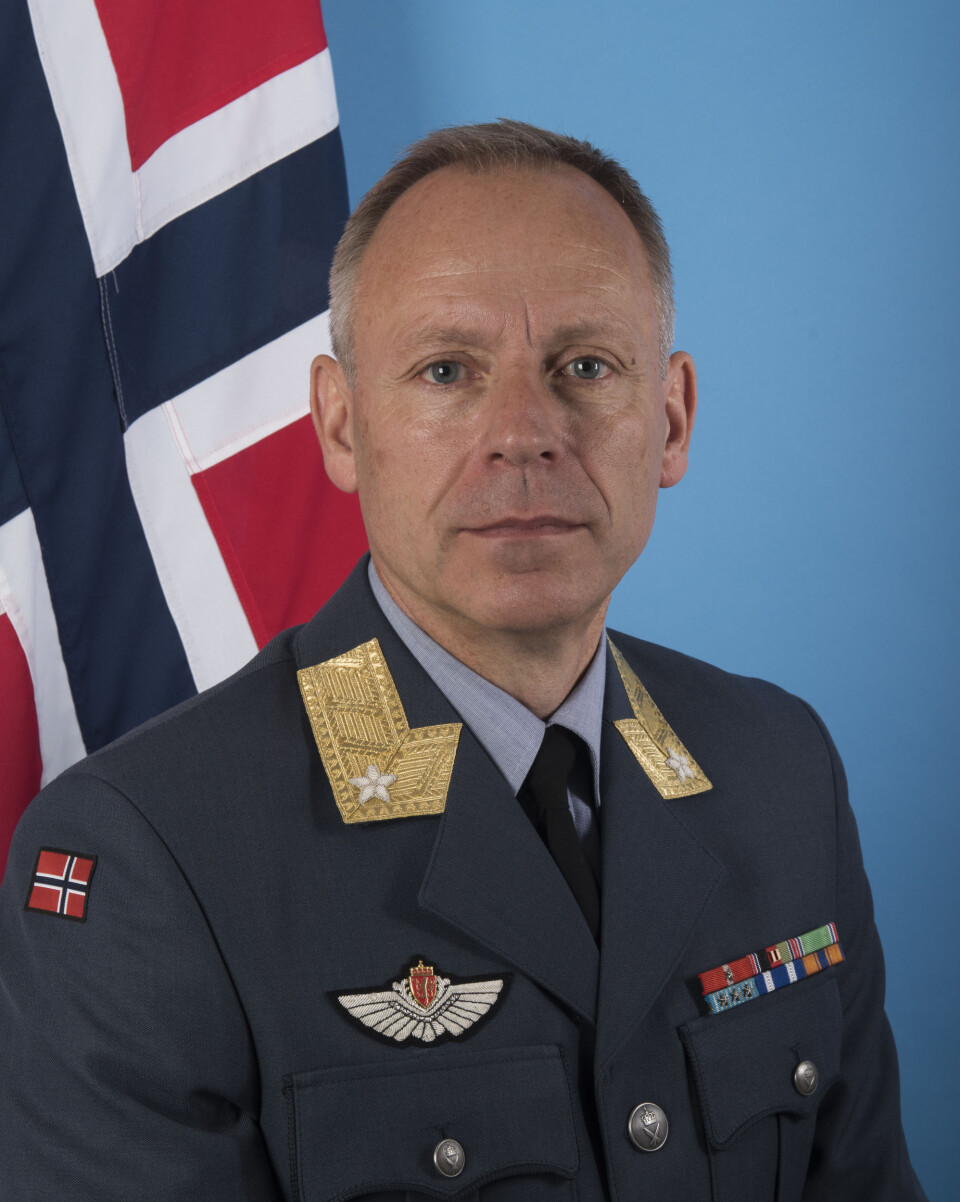 TV-konsept. Sjef for Luftforsvarsstaben, Aage Longva, sier de vurderte å sende F-35 fra USA-Norge minutt for minutt (Foto: Forsvaret).