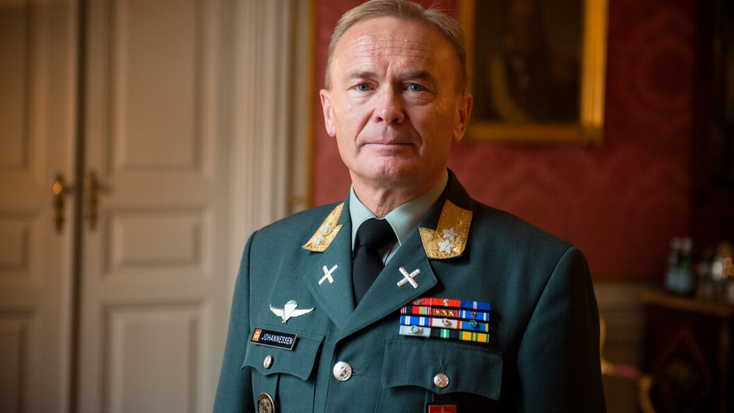 Hærsjef Odin Johannessen opplever at sitater fra en tale i 2016 er misbrukt. Hærsjef Odin Johannessen opplever at sitater fra en tale i 2016 er misbrukt.