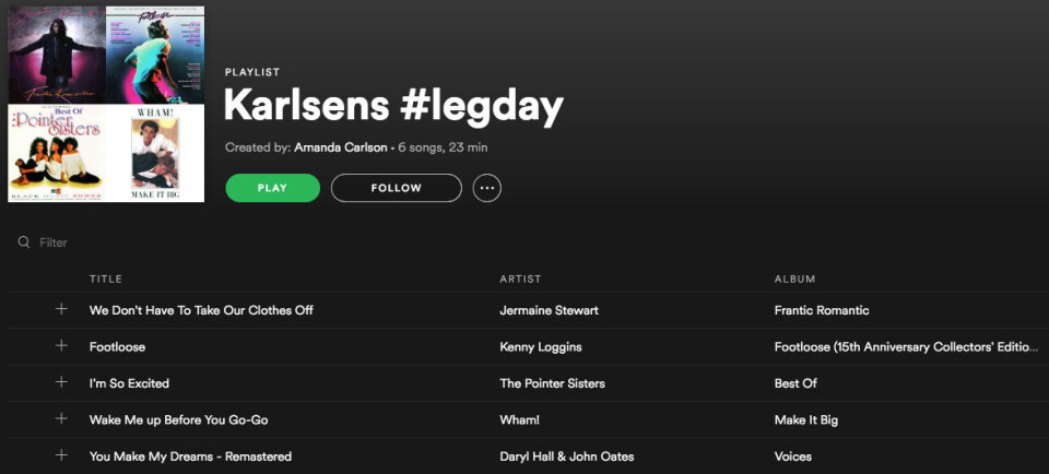 Carlson tester «Leg Day»