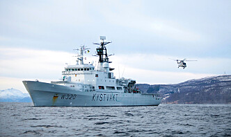 Russisk krigsskip avfyrte raketter i Norskehavet