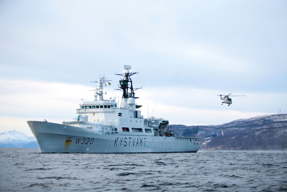 HAVOVERVÅKING: Aktiviteten ble observert fra kystvaktfartøyet KV Nordkapp.
