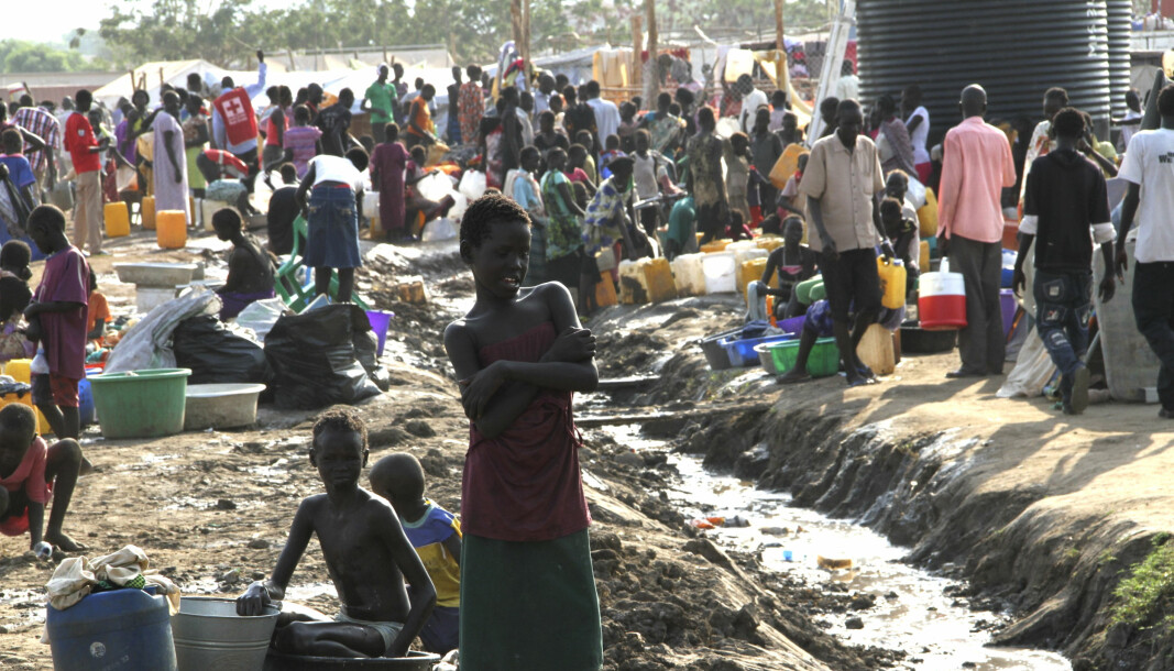 Over 70 har blitt drept i forbindelse med kamper i Sør-Sudan. Dette er et bilde fra en tidligere reportasje i landet.