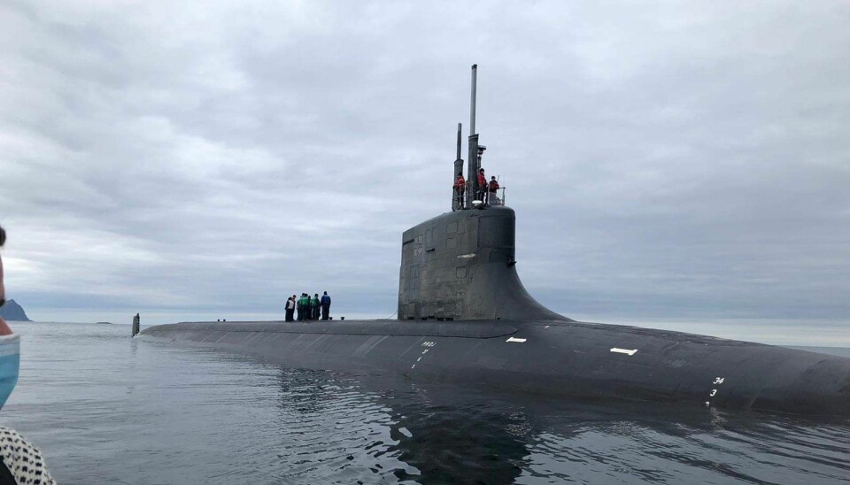 USS Seawolf ble fotografert utenfor Tromsø forrige uke.