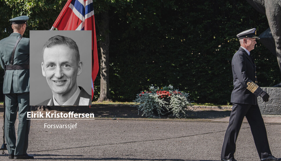 17. august overtok Eirik Kristoffersen forsvarssjefens kommandoflagg. Haakon Bruun-Hanssen tropper av etter nærmere syv år som forsvarssjef.