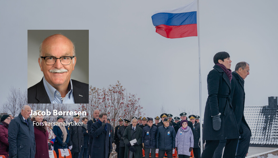 Jeg er uenig i at den offisielle trusselvurderingen er en objektiv sannhet, skriver Jacob Børresen. Her er utenriksminister Ine Eriksen Søreide og den russiske utenriksministeren Sergej Lavrov i Finnmark under er markering av frigjøringen av Finnmark. Jeg er uenig i at den offisielle trusselvurderingen er en objektiv sannhet, skriver Jacob Børresen. Her er utenriksminister Ine Eriksen Søreide og den russiske utenriksministeren Sergej Lavrov i Finnmark under er markering av frigjøringen av Finnmark.