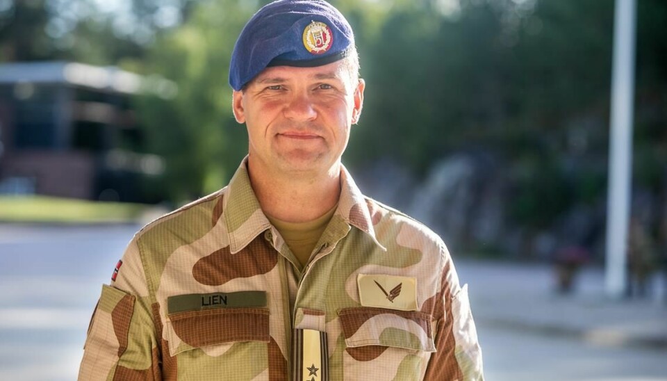 Styrkesjef Kristian Lien leder den norske delen av rådgivningsgruppen i Bagdad.
