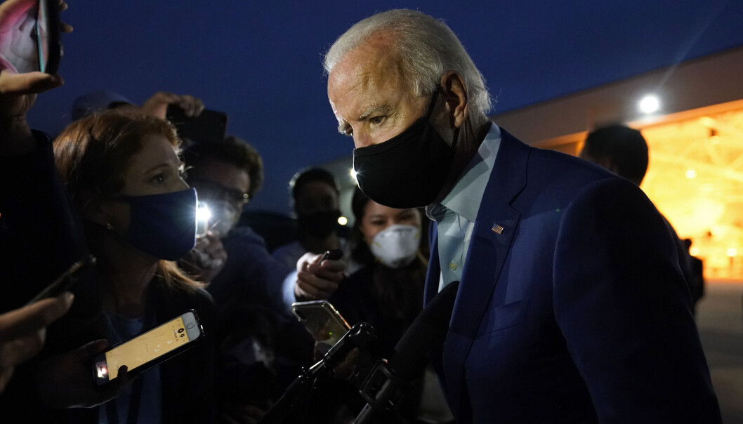 Joe Biden møter pressen i Detroit i begynnelsen av september. Joe Biden møter pressen i Detroit i begynnelsen av september.
