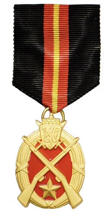 Forsvarets medalje for skyting. Forsvarets medalje for skyting.