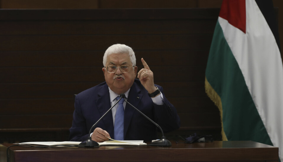 President Mahmoud Abbas sunder et møte i Ramallah tidligere i september 2020.