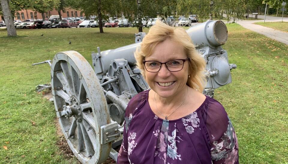 Det er mest positivt med Forsvarets retur, mener Region Gotlands ordfører, Centerns Eva Nypelius.