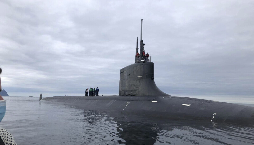 USS Seawolf utenfor Tromsø i august.