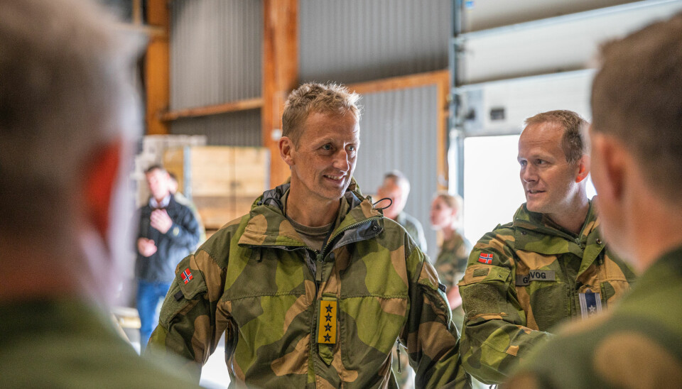 – Styrkingen av Forsvaret fortsetter, sier Eirik Kristoffersen. Her fra et tidligere besøk på Evenes.