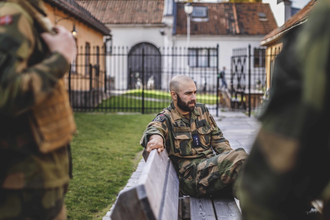 Ramon Karadash er kompanisjef i Vakt og sikring i hovedstaden. Ramon Karadash er kompanisjef i Vakt og sikring i hovedstaden.