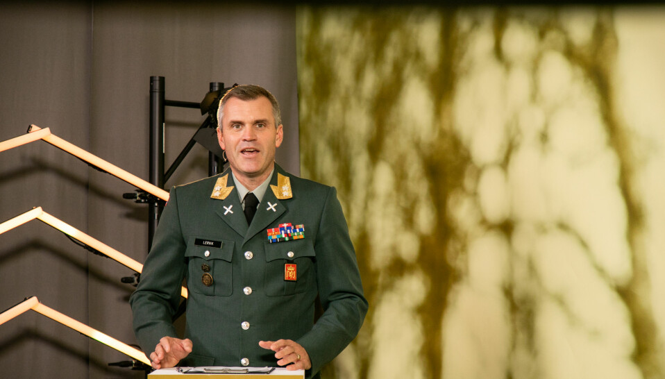Hærsjef Lars Lervik under årets utgave av konferansen Army Summit.