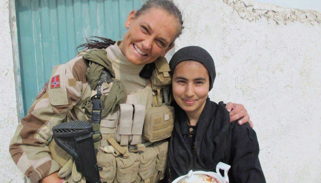 Vibeke Sefland på oppdrag i Afghanistan. Vibeke Sefland på oppdrag i Afghanistan.