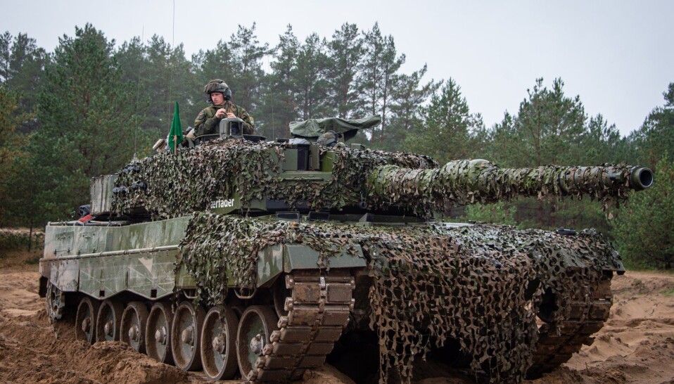 Norsk stridsvogn som deltok i konkurransen «Iron Spear» i Latvia.