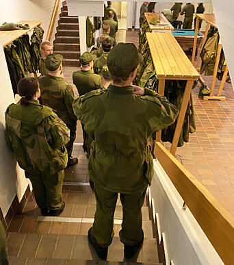 HV-soldater på Heistadmoen. HV-soldater på Heistadmoen.