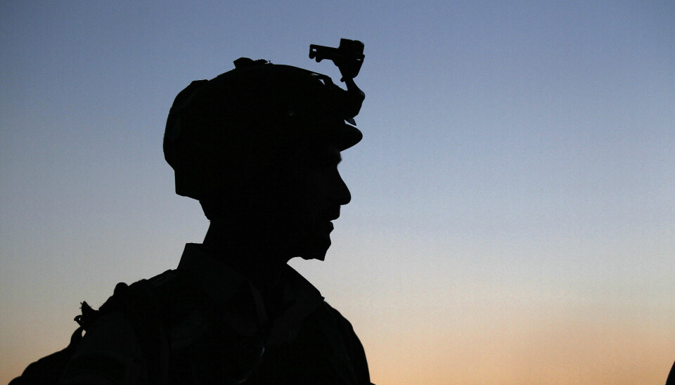 En norsk soldat fra spesialstyrkene avbildet i Afghanistan i 2012.