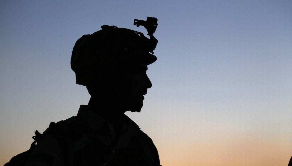 En norsk soldat fra spesialstyrkene avbildet i Afghanistan i 2012.