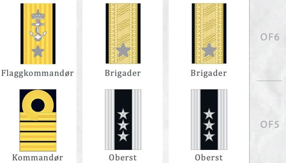Dette er noen av gradene Forsvaret og Forsvarsdepartementet skal vurdere om kan gi plass for flere operative stillinger.