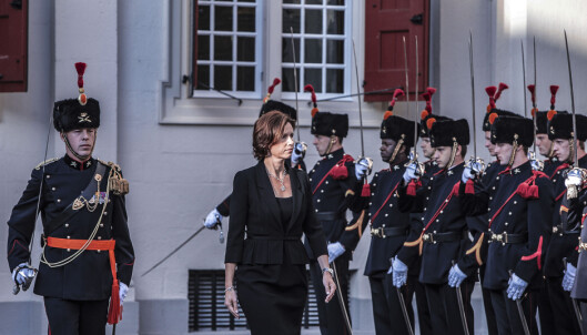 Inspeksjon av æresgarden da Krutnes tiltrådte som ambassadør i Nederland i 2011. Inspeksjon av æresgarden da Krutnes tiltrådte som ambassadør i Nederland i 2011.
