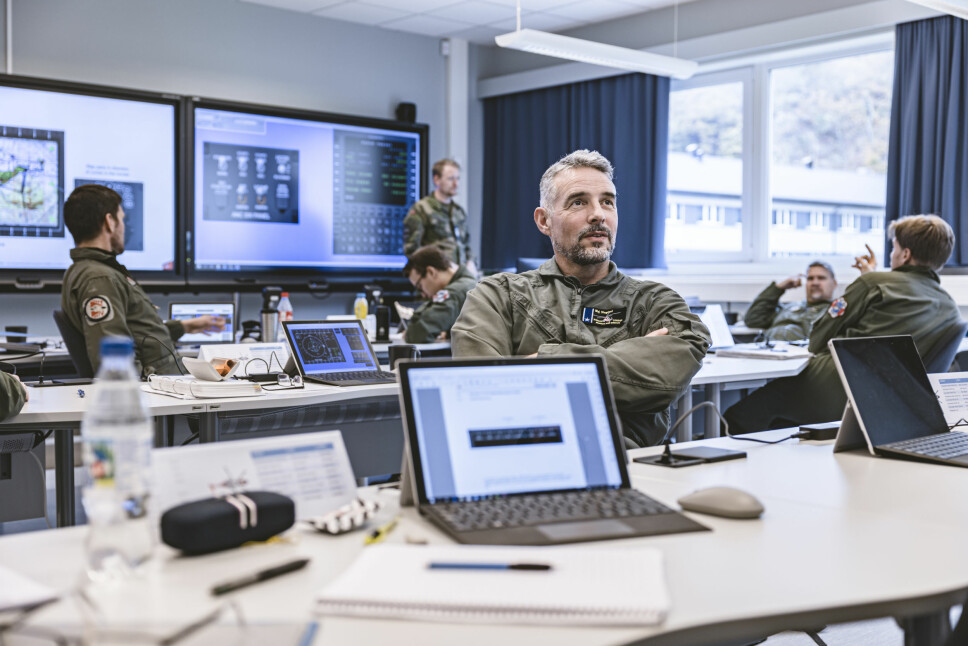 Utdanning av AW101-personnell. Asbjørn Singstad, pilote fra Ørland. Foto: Krister Sørbø, Forsvarets forum
