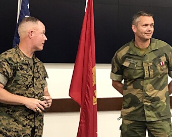 Terje Bruøygard (t.h.) har tidligere undervist ved Marine Corps University. Terje Bruøygard (t.h.) har tidligere undervist ved Marine Corps University.
