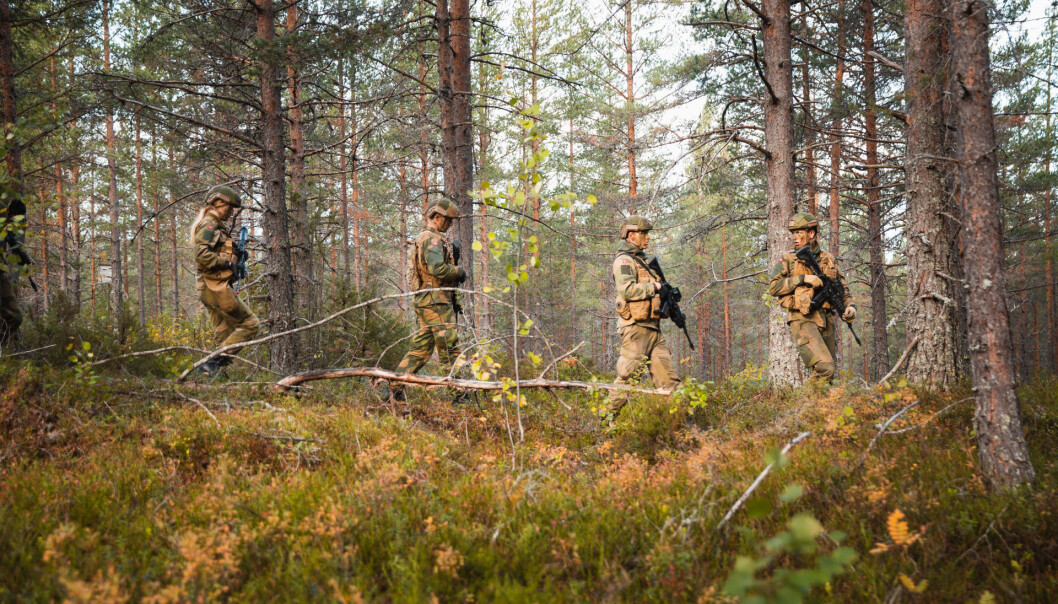 Kadetter på øvelse i 2018. Kadetter på øvelse i 2018.