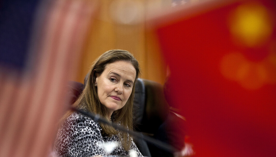 Michele Flournoy under et møte i Beijing for noen år tilbake. Flournoy har lang erfaring fra Pentagon og ansees som favoritt til å blir ny forsvarsminister i USA. Michele Flournoy under et møte i Beijing for noen år tilbake. Flournoy har lang erfaring fra Pentagon og ansees som favoritt til å blir ny forsvarsminister i USA.