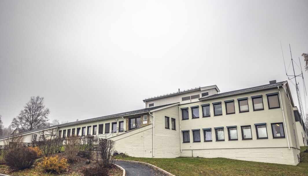 Korona-utbrudd på Krigsskolen på Linderud. Dette er undervisningsbygget. Korona-utbrudd på Krigsskolen på Linderud. Dette er undervisningsbygget.